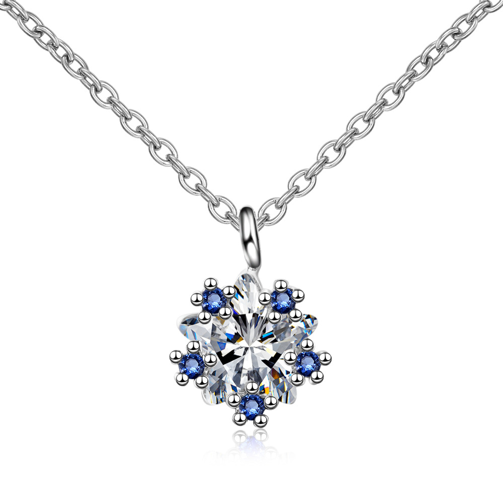 hot sales 925 sterling silver lady pretty necklace