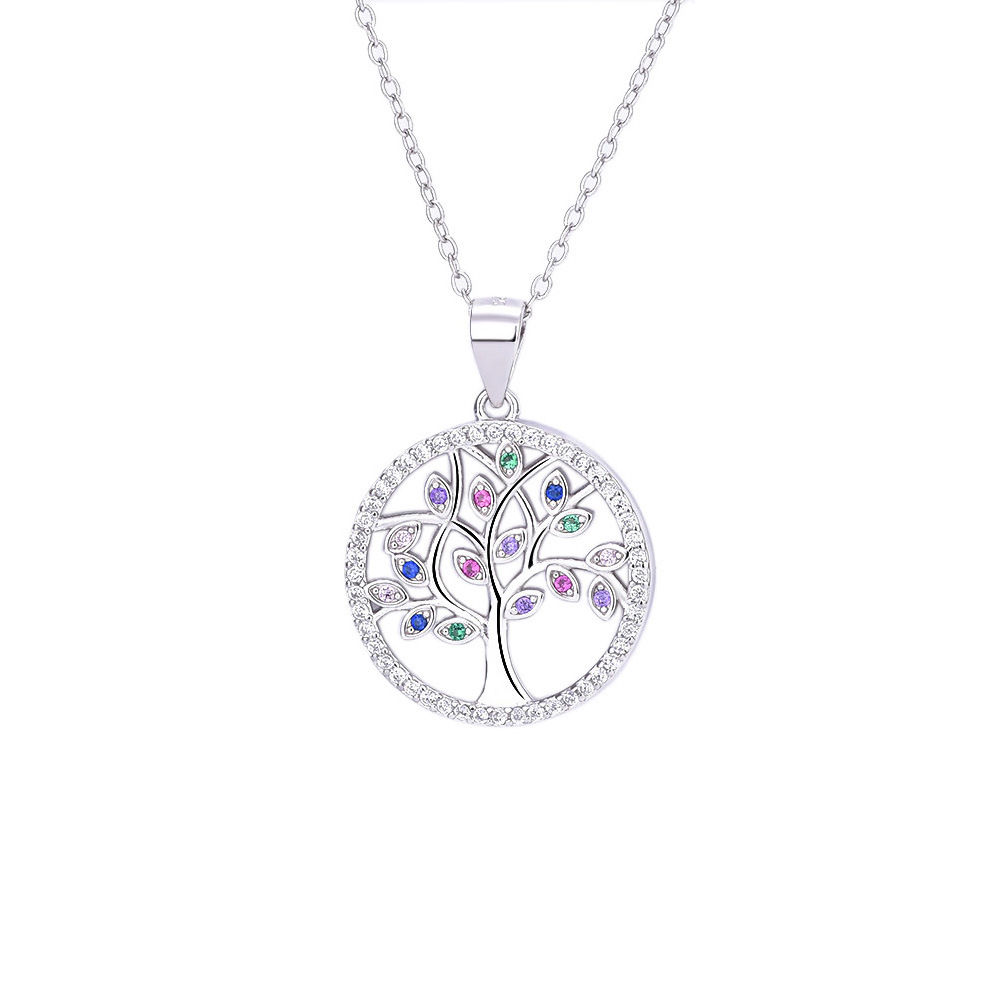 hot sales 925 sterling silver lady pretty necklace