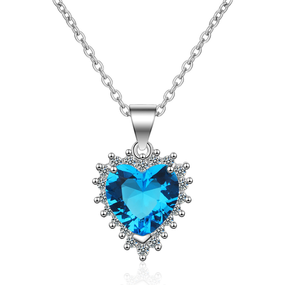 hot sales 925 sterling silver lady pretty necklace