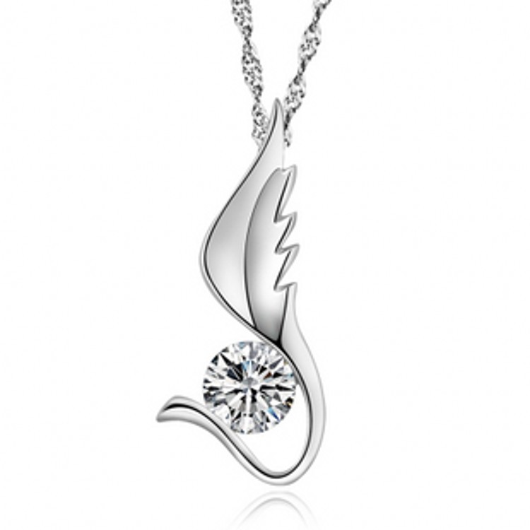 hot sales 925 sterling silver lady pretty necklace