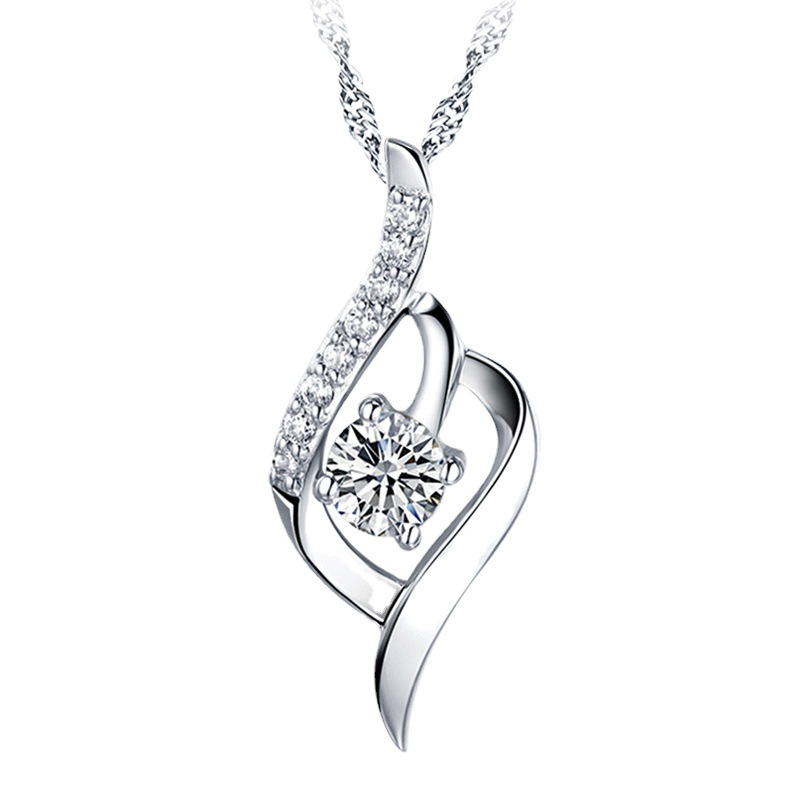 925 sterling silver hot sales 2024 new lady pretty necklace pendant